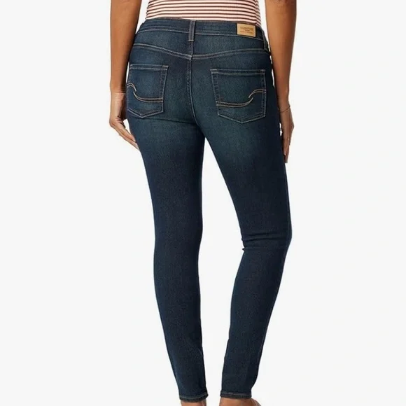 Signature Levi Strauss Dark Blue Maternity Skinny Jean with Stretch Waist XL NWT - Picture 3 of 3